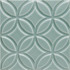 Декор Liso Botanical Sea Green 15x15 глянцевый керамический