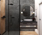 Керамогранит Leda Black 60x60 Карвинг Laparet универсальная плитка х9999286891