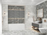 Декор Opale Grey Geometria Azori 31.5x63 глянцевый керамический 588912001