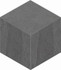 Мозаика LN04/TE04 Cube 29x25 неполированная керамогранит, серый 39619