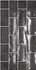 Настенная плитка Altea Black 7,5x15 Equipe глянцевая керамическая 27615