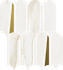 Мозаика Stellaris Carrara Ivory Mosaico Elegant керамогранит 32.5х36.1 см Italon полированная, белый, золотой-oro-gold 620110000231