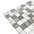 Мозаика Marble Mosaic Mix stone 2 Mat камень 30х30 см матовая чип 23х23 мм, серый