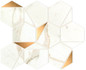 Мозаика Marvel Calacatta Prestigio Gold Hex Shiny (A4WU) 25,1x29 керамическая