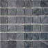 Мозаика из мрамора Nero Marquna PIX249, чип 48х48 мм, сетка 305х305х6 мм матовая, серый