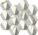Мозаика Marvel Mosaico Hive Hex Lappato 37,2x32,2 керамогранит лаппатированная белый, серый AF8Q