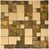 Мозаика Marble Mosaic Metal Bronze 30.5х30.5 см 3D чип 50x50/25x25 мм, bronze-бронза