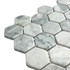 Мозаика Marble Mosaic Hexagon Carrara Bianco Pol камень 29.8х30.5 см полированная чип 48х48 мм, серый, белый