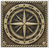 Вставка Металлическая Windrose Satined brass (бронза сатинированная) керамическая
