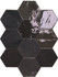 Настенная плитка Zellige Hexa Graphite (122087) 10,8х12,4 Wow глянцевая керамическая