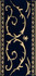 Декор Narciso B Oro Su Blu Royal 10x20 Petracer`s Grand Elegance глянцевый керамический B NARCIS B 11