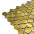 Мозаика Marble Mosaic Reflections алюминий 30.5х30.5 см чип 26х26 мм, золотой-oro-gold