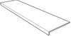 Ступень фронтальная Petra Anti-Slip Gris Recto 33х120 керамогранит антискользящая (grip), матовая 00000039811