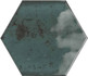 Настенная плитка Hope Hex Blue Glossy 15x17.3 глянцевая керамическая