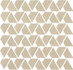 Мозаика Raw Sand Flag (9RFS) 31,1x31,6 керамика матовая, бежевый