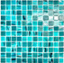 Мозаика Orro Mosaic Sea Breeze стекло 30.4х30.4 см глянцевая чип 23.5х23.5 мм, бирюзовый