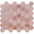 Мозаика Togama Sixties Pink 6 стекло 33х29.8 см глянцевая/матовая чип 50х44 мм, розовый
