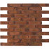 Мозаика из меди PIX732, чип 98x23 мм, сетка 300х300x8 мм матовая, коричневый