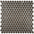 Мозаика KO19-Steel керамика 29.1x29.4 см глянцевая чип 19x19 мм, коричневый