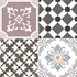 Керамогранит Chic Helen Cold 44,5x44,5 Dual Gres матовый напольный DG_CH_HEL_CL_DP