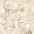 Панно Opale Beige Flower (2 шт) Azori 63х63 глянцевое керамическое 589032003