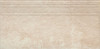 Ступень фронтальная Scandiano Beige Простая Структурная 30х60 матовая