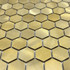 Мозаика Marble Mosaic Reflections алюминий 30.5х30.5 см чип 26х26 мм, золотой-oro-gold