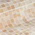 Мозаика Wet-in-wet стекло 31.3х49.5 см матовая, рельефная чип 2.5x2.5 мм, бежевый