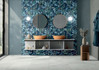 Керамогранит СП1219 Wallpapers Blue Forest  60х120 rett (тон R054D)_D303960 Dado Ceramica матовый универсальный