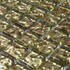 Мозаика HT170-23 стекло 30х30 см чип 23х23 мм, золотой