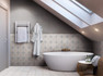 Керамогранит Gabana Fenn White 20х20 Nanda Tiles антискользящий (grip), матовый универсальная плитка УТ-00036866
