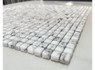 Мозаика Neo Grey стекло 30.5х30.5 см матовая чип 8x8 мм, белый, серый