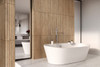 Керамогранит GT408014072MCR Somerset_GT Бежевый 40x80 рейки Global Tile матовый, рельефный (рустикальный) настенная плитка