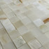 Мозаика Marble Mosaic Onyx white Pol камень 30х30 см полированная чип 23х23 мм, бежевый, белый