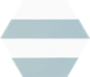 Керамогранит Hex. Porto Capri Aqua Codicer 22x25 матовый универсальный 58361