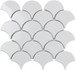 Мозаика White Scales керамическая 25.9x27.9