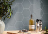 Настенная плитка Kane Hexagon Grey 16х18 Cifre глянцевая, рельефная керамическая 78801165