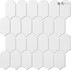 Мозаика R-349 керамика матовая 28.8x29.8 см NSmosaic Rustic Series чип 45х86 мм, белый