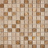 Мозаика из мрамора Emperador Light, Crema Nova PIX274, чип 23x23 мм, сетка 305х305x6 мм глянцевая, бежевый, коричневый