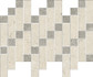 Мозаика Italon Aura Stone White Mosaico Heritage керамогранит 31.6х37.9 см матовая бежевый, серый 620110000259