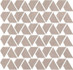 Мозаика Raw Rose Flag (9RFR) 31,1x31,6 керамика матовая, розовый