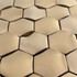 Мозаика Marble Mosaic Original Hex Cooper 3D нержавеющая сталь 30х30 см чип 48х48 мм, медь