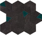 Декор Boost Tarmac Mosaico Hex Jade керамический