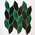 Мозаика Orro Mosaic Green Garden керамика 30х30 см глянцевая чип 48х132 мм зеленый, черный
