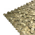 Мозаика Marble Mosaic Aluminium 3D Hexagon Gold алюминий 29.6х30.5 см чип 8х14 мм, золотой-oro-gold