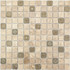Мозаика K 717 мрамор 29.8х29.8 см матовая чип 23х23 мм, бежевый