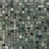 Мозаика PIX 308 Spider Green, чип 15x15 мм, сетка 305х305x4 мм, полированная мрамор Pixmosaic зеленый, черный