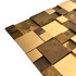 Мозаика Marble Mosaic Metal Bronze 30.5х30.5 см 3D чип 50x50/25x25 мм, bronze-бронза