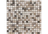 Мозаика Miconos Tum мрамор 30.5х30.5 см матовая чип 1.5x1.5 мм, бежевый, коричневый