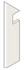 Плинтус Marvel Statuario Supremo  Battisc. Sag Sx Silk (A54U) 7,2х30 патинированный керамогранит